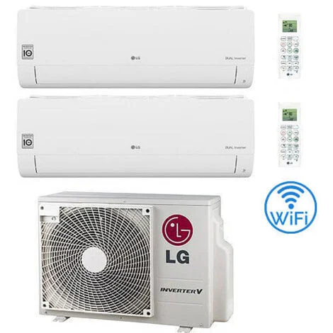 Climatizzatore Condizionatore LG Winner RM R32 Wifi Dual Split Dual Inverter 9000 + 12000 BTU con U.E. MU2R15 NOVITÁ Classe A+++/A++