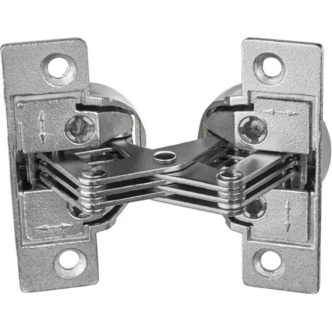Cerniera per mobili da avvitare - Cerniera GS 45 per angolo di 45° Apertura 135° Acciaio nichelato 1 pezzo - Cerniera per ante a ribalta