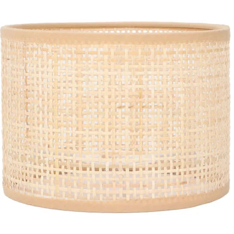 Eosnow Paralume in rattan di ricambio per lampadario a cesto intrecciato, lampadario da tavolo sospeso vintage, copertura per lampada da terra E27 E14