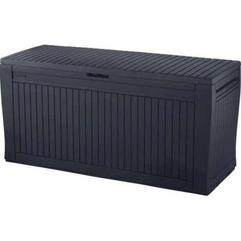 CASSAPANCA KETER EFFETTO LEGNO COMFY GRAFITE116X44X57H 270LT.