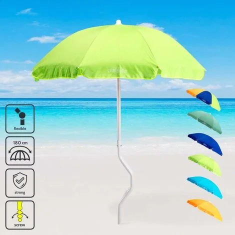 Ombrellone mare GiraFacile 180 Cm Cotone spiaggia pesca Dioniso - Verde 2