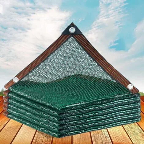 Rete ombreggiante da esterno per orti, verde, anti-foglie, protezione solare 55%, vela ombreggiante da giardino, rete frangivento agricola (3 x 5 m/9,84 x 16,4 piedi)