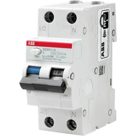 Magnetotermico differenziale Abb DS201LH 10A curva C 30mA A DS201LHC10A30