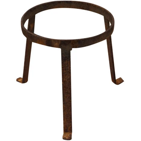 Portavaso ferro battuto 21x21 cm Sottovaso da interno ed esterno Piedistallo rotondo per piante Treppiedi piante Supporto vaso