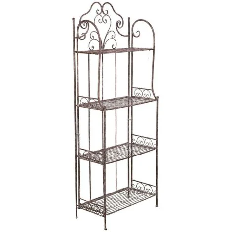Etagere ferro battuto balcone Fioriera Supporto piante Espositore Portafiori Portavasi Scaffale per piante da esterno e interno