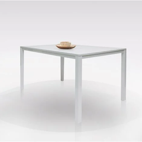 TAVOLO MOD. PLUTONE ALLUNGABILE CM 130X85 BIANCO E BIANCO LARICE