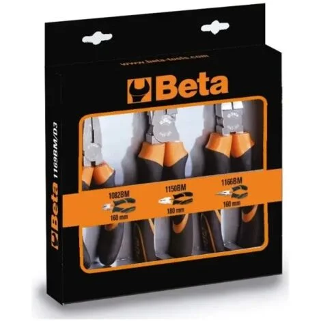 Beta 1169BM/D3 Assortimento di pinze e tronchesi 3 Pz.