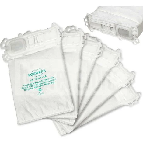 Sacchetti vk 135 vk 136 super filtrello originali fp135 fp136