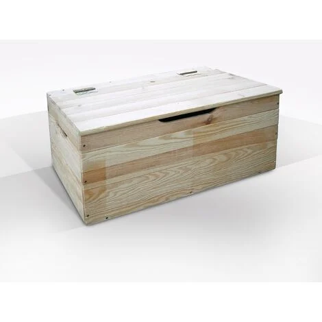CASSAPANCA CONTENITORE CM 73X35 H. 33 IN LEGNO MASSELLO NATURALE