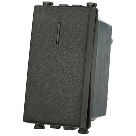 Deviatore 1P 16A Unipolare Nero Compatibile Vimar Arke' SD90003