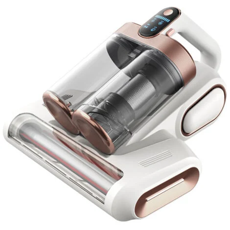 Aspirapolvere antiacaro per materassi con luce UV 17 Kpa - Aspirapolvere a doppio rullo - Potenza di aspirazione: 450 W - Doppio contenitore polvere da 600 ml - Per imbottiti, letto, divano,