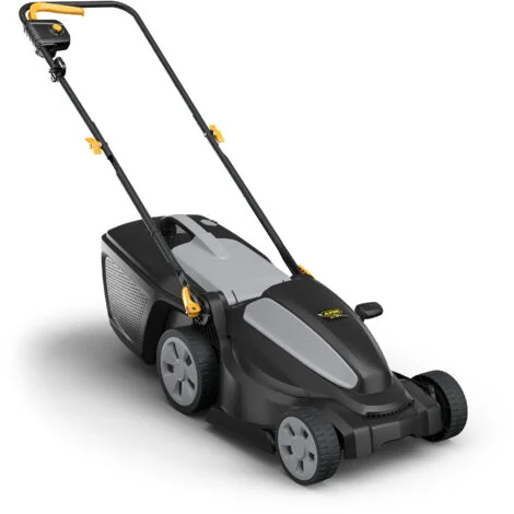Alpina AL1 38 E Tagliaerba Elettrico, 1400 W, 38 cm – Sacco 40 l, Regolazione Centralizzata 6 Posizioni – Ideale per Giardini fino a 600 m²