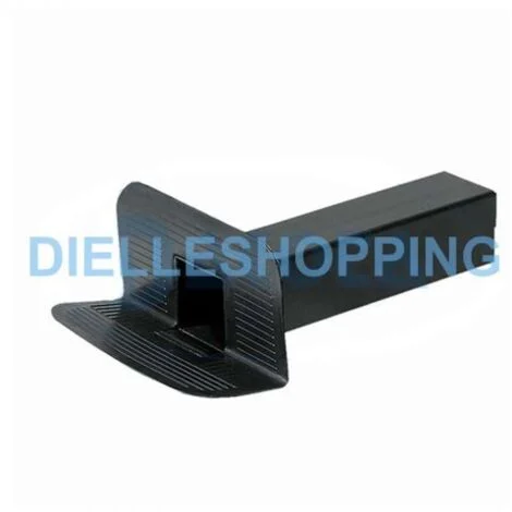 Bocchettone di scarico angolare quadro mm 100x100x410h