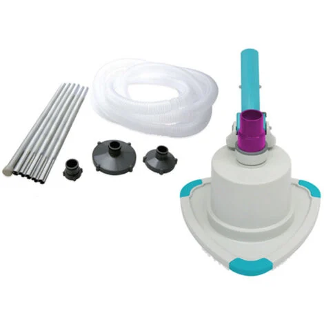Aspiratore Per Fondo Piscina Piscine Rotante 360° A Spinta Completo Asta 240 Cm