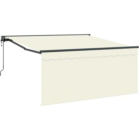 Tenda Retrattile Crema 300 x 250 cm Tessuto vidaXL