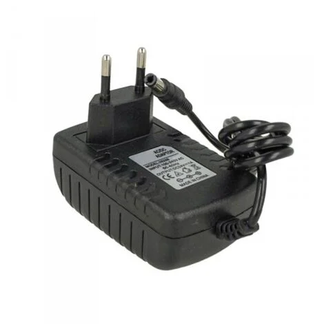 24V Trasformatore Alimentatore 24W 1A con Spina da Presa 220V a DC 24V Nero