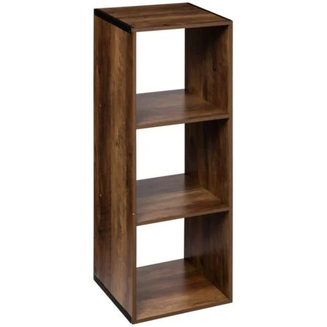 Mix n modul indus 3 ripiani, effetto legno scuro - 5five