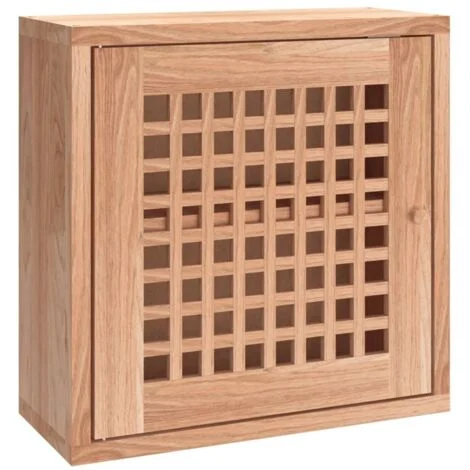 vidaXL Armadietto da Parete 42x18x42 cm in Legno Massello di Noce