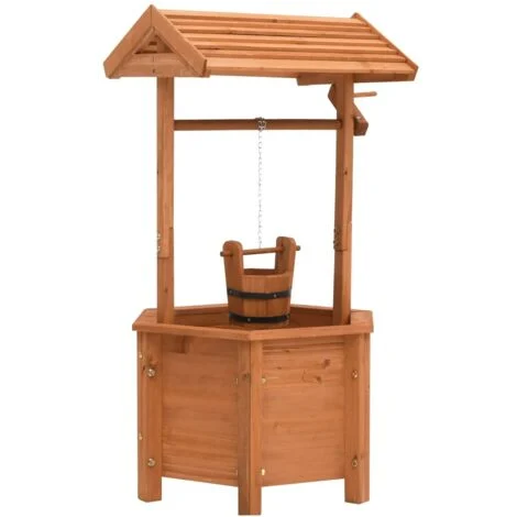 vidaXL Fioriera Pozzo dei Desideri 40x40x84 cm in Legno di Abete
