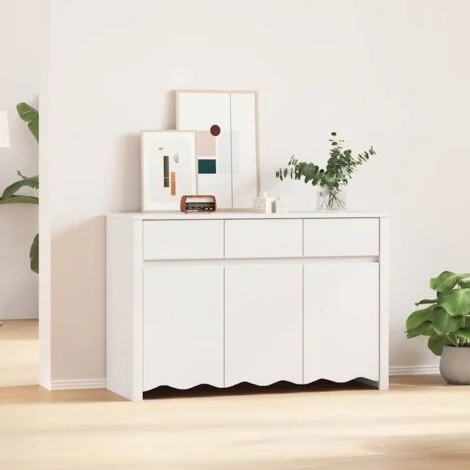 vidaXL Credenza Drammen Bianco 114 x 43 x 75.5 cm