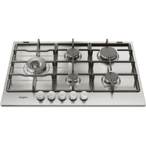 Whirlpool KGML 761 IX Acciaio inossidabile Da incasso 75 cm Gas 5 Fornelli