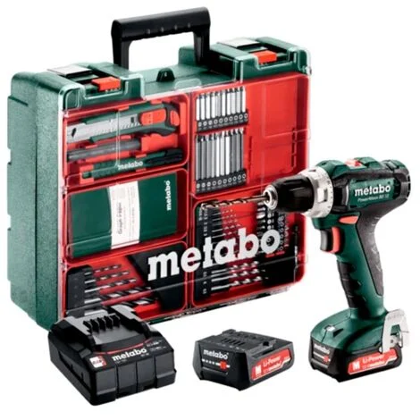 Trapano a batteria Metabo PowerMaxx BS 12 Set - Officina mobile
