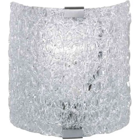 Applique Quadrata Sweety 1xE14 Nichel E Acrilico Trio Lighting