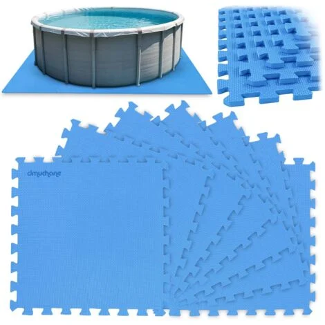 Tappetino in schiuma per il puzzle da piscina 50 x 50 cm 8 pezzi