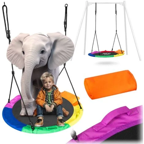 Altalena a nido di corvo Swingo XXL multicolore 110 cm