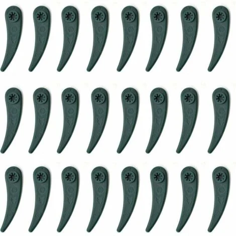 Ulisem Confezione da 24 lame di ricambio in plastica per tagliabordi Bosch Durablade Art 23-18 LI Art 26-18 LI