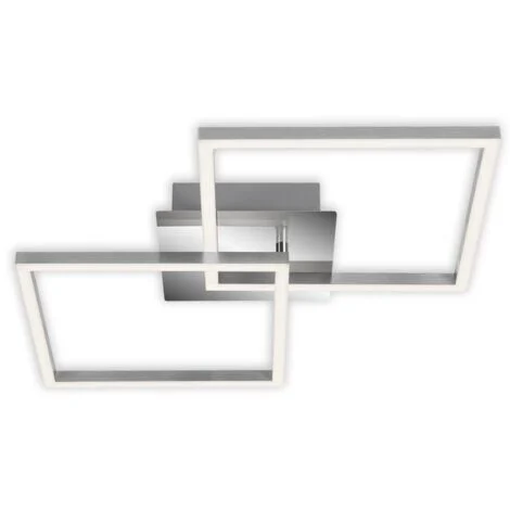 BRILONER- PLAFONIERA LED 24W-1800LUMEN-3000K - 62 x 37CM - CROMO/ARGENTO