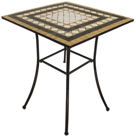 Tavolo Mosaico Classic quadrato cm 80x80x75h