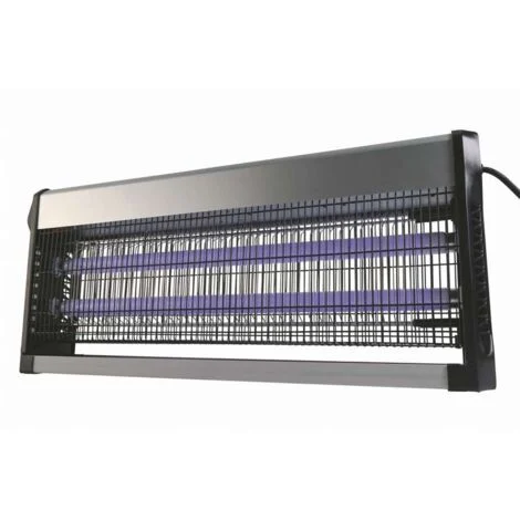 Kooper Zanzariera Elettrica Elettra 40W Nero e Silver - Copertura 20 m