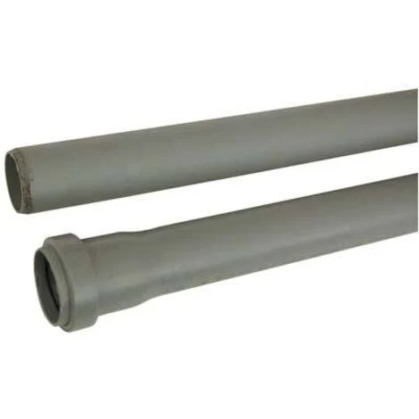 TUBO SCARICO IDRICO AD INNESTO 1 BICCHIERE - PP GRIGIO MM 40 CM 200 - 10 pezzi