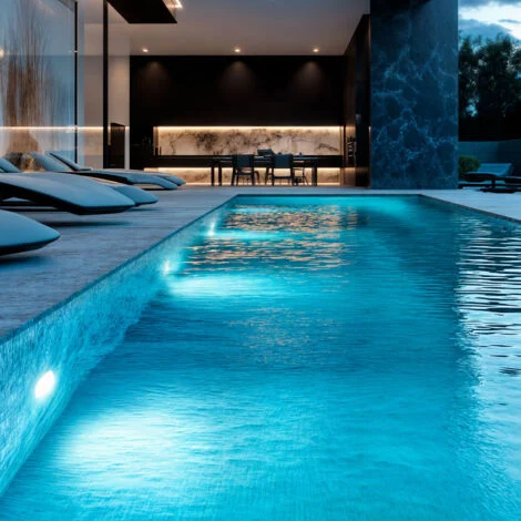 Faretto Piscina LED Superficie Sommergibile 12V AC/DC IP68 20W 6000K Bianco Freddo