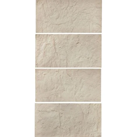 VEVOR Pannelli da Parete 3D, 4 Pezzi 1200 x 600 x 30 mm PU Piastrelle Artistiche da Parete Imitazione Pietra Naturale, Pannello da Parete Decorativo, Decorazione Interni, Pietra Gialla