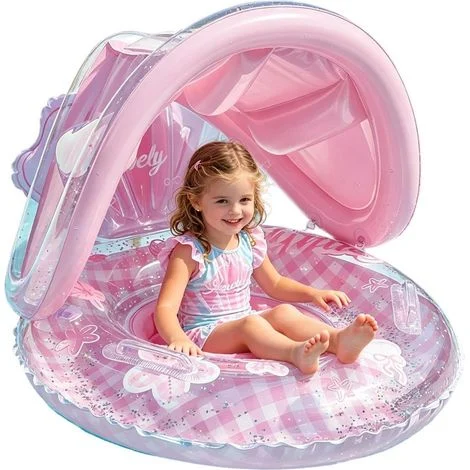 Galleggiante gonfiabile per bambini per piscina, simpatico galleggiante con paraurti - Galleggiante per piscina con paraurti - per spiaggia, acqua, lago, estate, viaggi, vacanze, feste, giochi