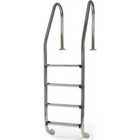 Scaletta piscina interrata in acciaio inox 4 gradini
