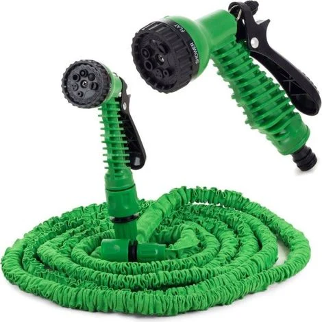 Tubo flessibile magico estensibile da 7,5 m / Tubo da giardino verde