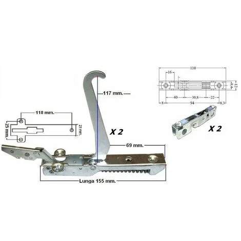 NARDI SAMET 2 PEZZOCERNIERECERNIERA PORTASPORTELLOFORNO KCF 3690 C 33