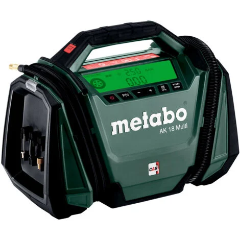 Metabo AK 18 Multi Battery Compressor 18 V 11 bar Solo ( 600794850 ) - senza batteria, senza caricabatterie