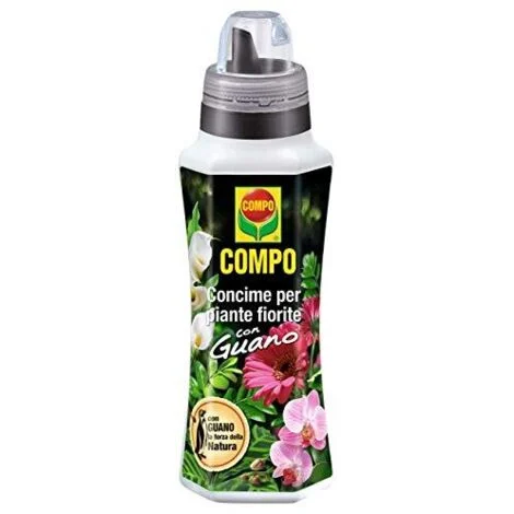COMPO Concime per Piante Fiorite, Con Guano, Per fiori rigogliosi, 1 l