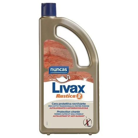 LIVAX CERA RUSTICA 2 1 LITRO NUNCAS PROTETTIVA E RAVVIVANTE