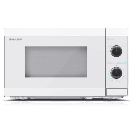 Sharp YC-MS01E-C Forno a Microonde Capacita' 20 Litri Potenza 800W Controllo meccanico 5 Livelli di potenza Bianco