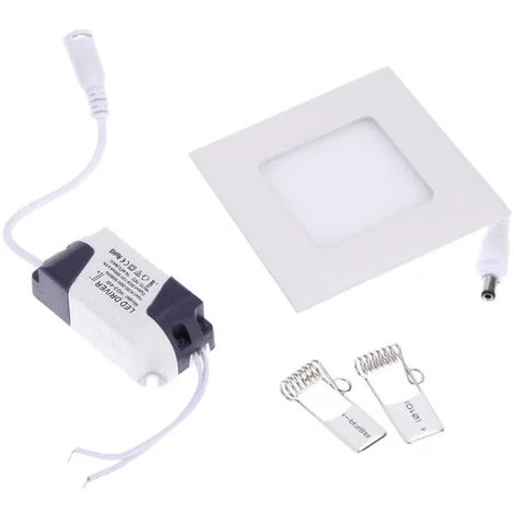 Faretto Led 3 Watt Pannello Incasso quadrato 180LM Luce fredda 6000k