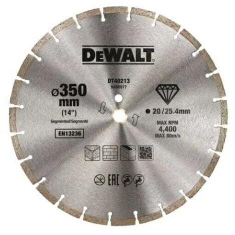 DISCO DIAMANTATO DEWALT 350x25,4mm SEGMENTATO