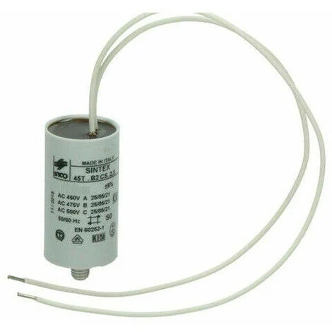 Condensatore Da 16 Uf Mf Microfarad Per Motori Elettrici Con Cavi Isolati 150mm