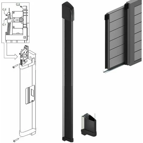 Costa 170 Cm Meccanica Sicurezza Per Automazione Cancello Cancelli Scorrevoli