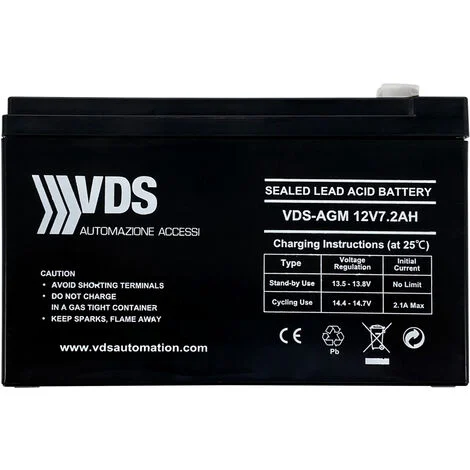 Batteria Al Piombo Ermetica 12v 7ah 7a Per Ups Antifurto Videosorveglianza