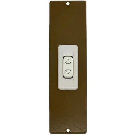Placca 165 Mm Bronzo Con Pulsante Copri Avvolgitore Motore Tapparella Tapparelle